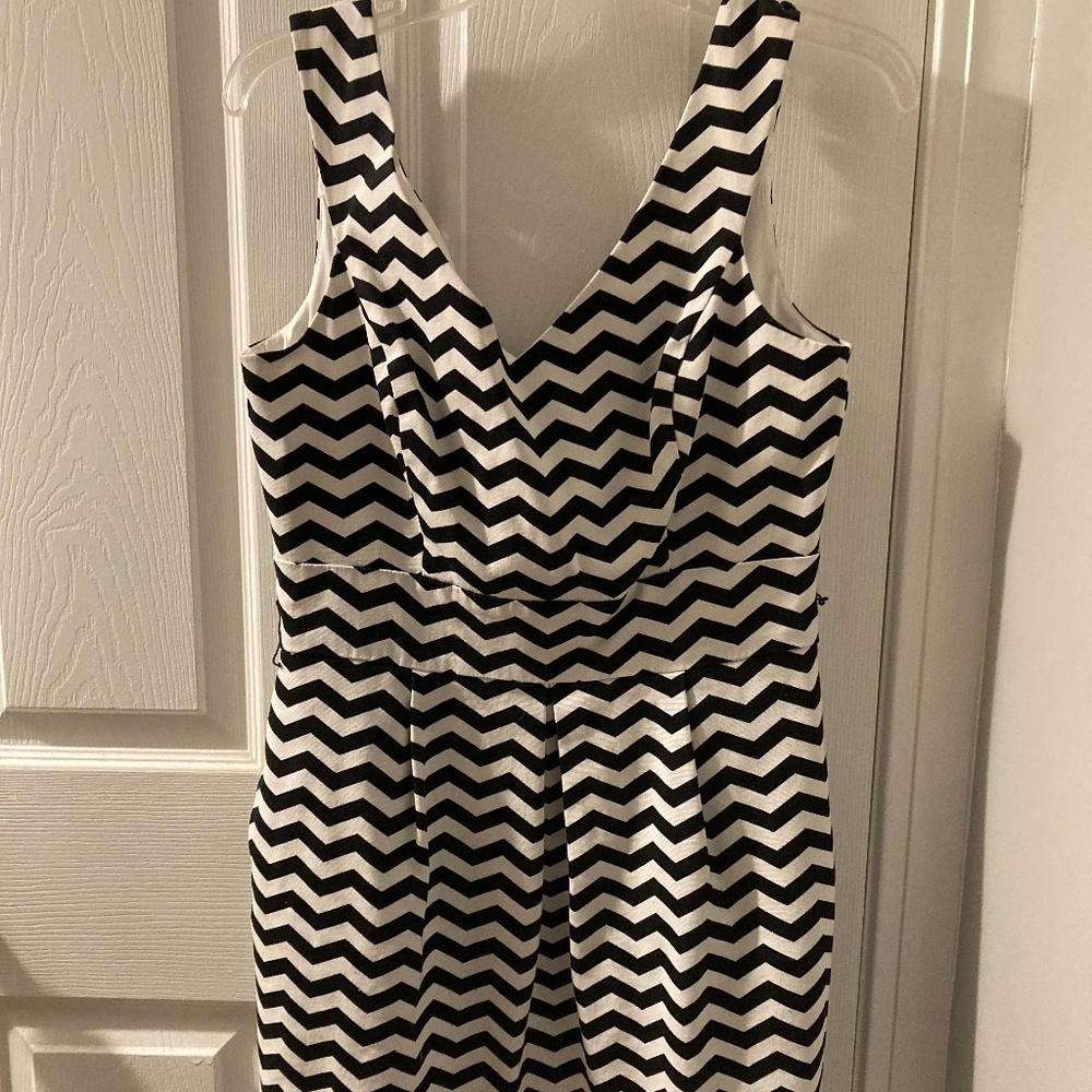 White House Black Market Striped Cocktail Dress